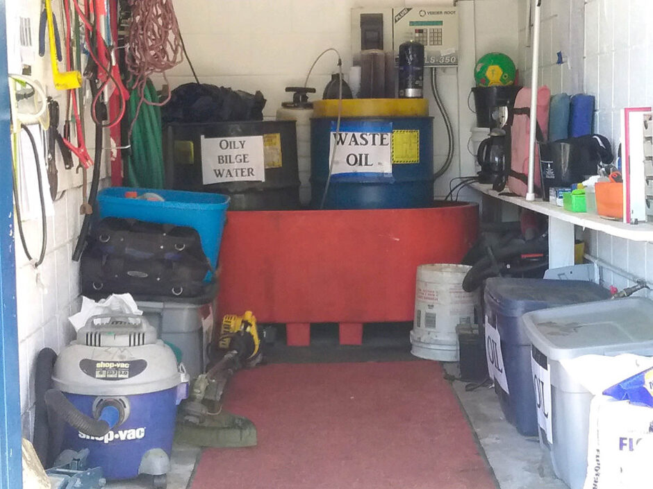 A well organized maintenance room
